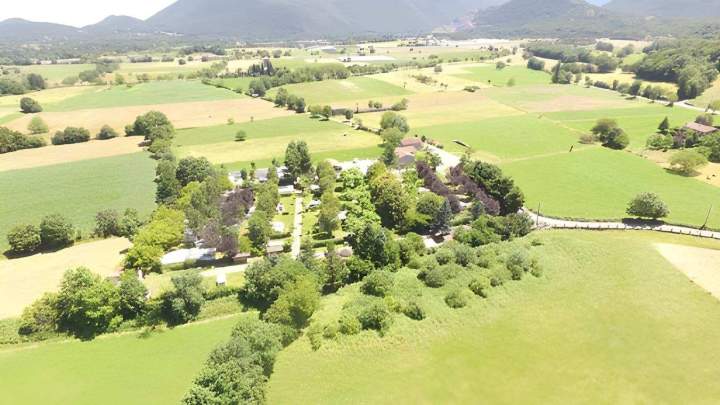 Vue aérienne du Camping Es Pibous Saint-Bertrand-de-Comminges